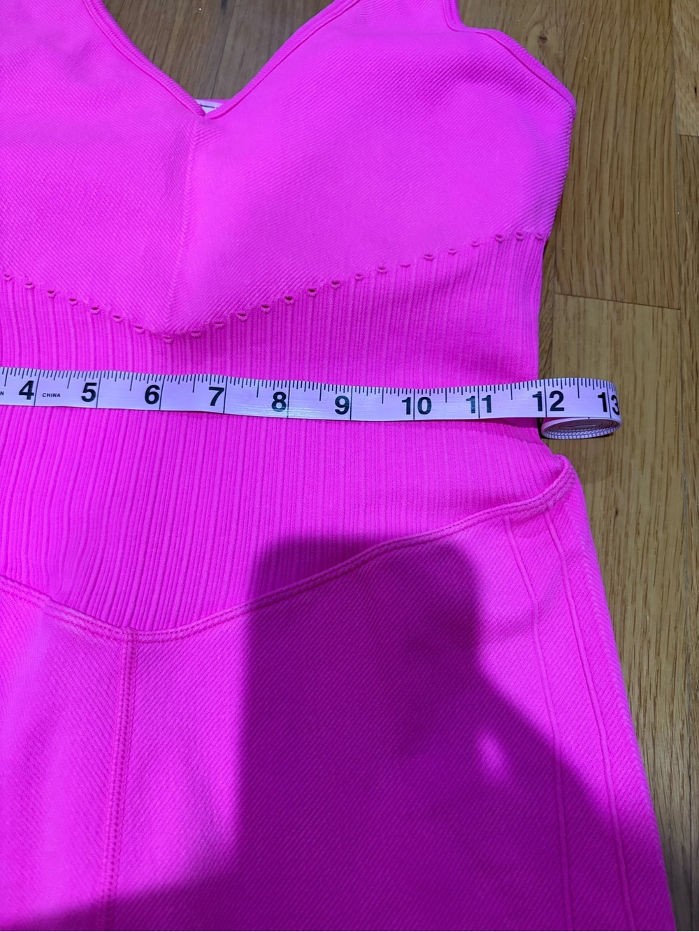 JoyLab Bright Pink V-Neck Knit Romper - Picture 7 of 7